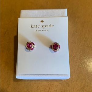 Kate Spade pink gumdrop stud earrings.